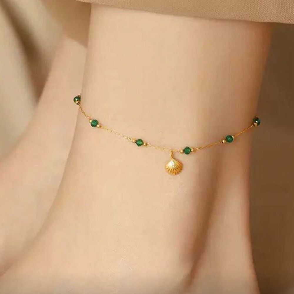 Shell Beaded Anklet #2263